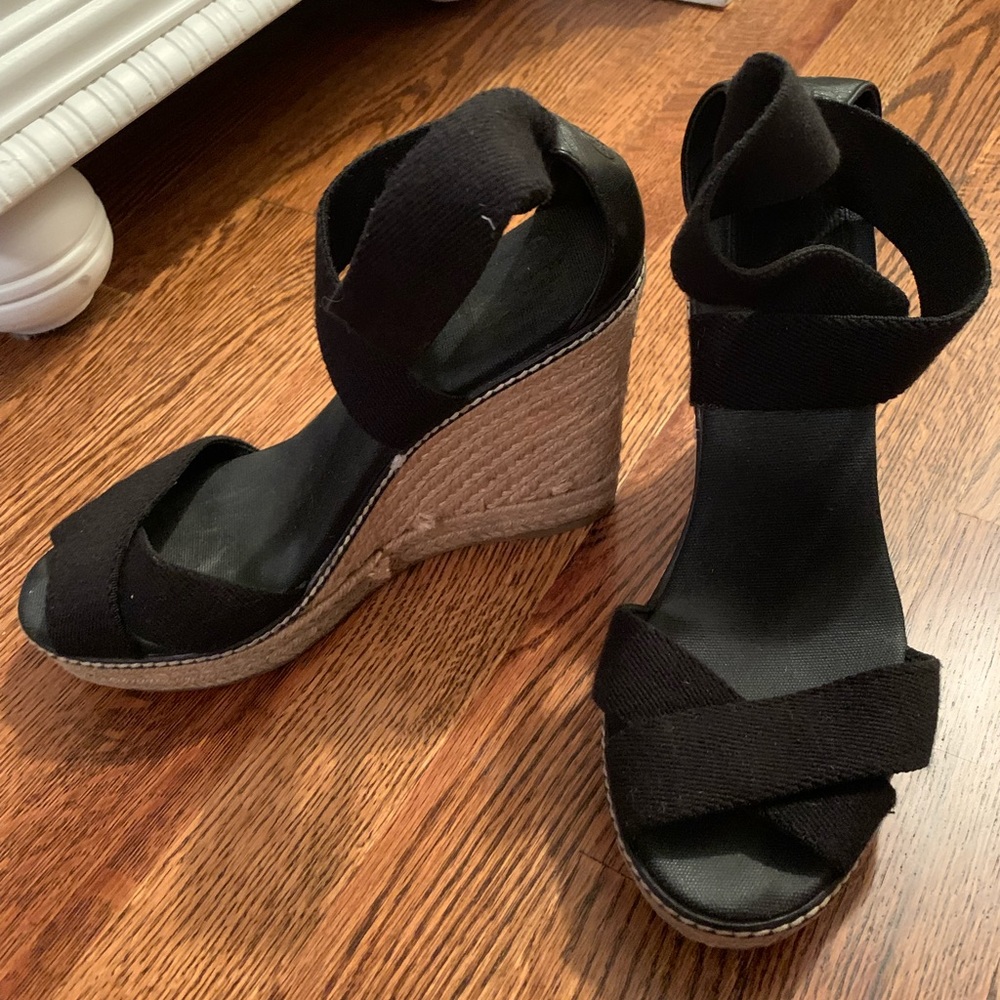 Tory Burch women’s black espadrilles